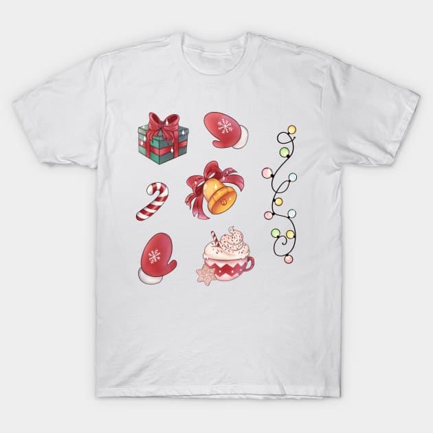 Christmas goodies sticker pack T-Shirt by Itsacuteart